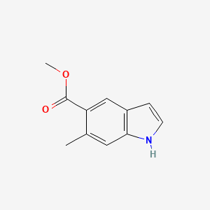 molecular formula C11H11NO2 B8136606 methyl 6-methyl-1H-indole-5-carboxylate 