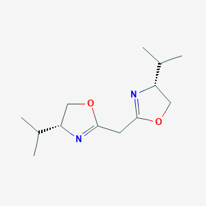molecular formula C13H22N2O2 B8136675 (4R,4'R)-2,2'-methylenebis[4,5-dihydro-4-(1-methylethyl)oxazole] 