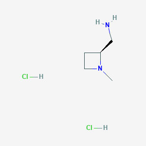 molecular formula C5H14Cl2N2 B8136703 (S)-(1-Methylazetidin-2-yl)methanamine dihydrochloride 