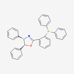 molecular formula C33H26NOP B8136726 (4S,5R)-2-(2-(Diphenylphosphanyl)phenyl)-4,5-diphenyl-4,5-dihydrooxazole 