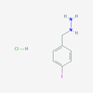 molecular formula C7H10ClIN2 B8136737 (4-Iodobenzyl)hydrazine hydrochloride 