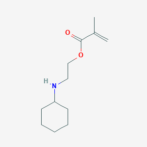 molecular formula C12H21NO2 B8136815 2-(Cyclohexylamino)ethyl 2-methylprop-2-enoate 