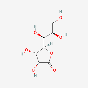 molecular formula C7H12O7 B8136823 (3R,4S,5R)-3,4-Dihydroxy-5-((1S,2R)-1,2,3-trihydroxypropyl)dihydrofuran-2(3H)-one 