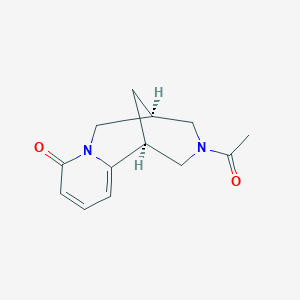 molecular formula C13H16N2O2 B8136843 (1S,9S)-11-acetyl-7,11-diazatricyclo[7.3.1.02,7]trideca-2,4-dien-6-one 