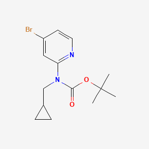molecular formula C14H19BrN2O2 B8136877 Tert-butyl (4-bromopyridin-2-yl)(cyclopropylmethyl)carbamate 