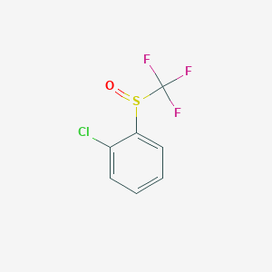 molecular formula C7H4ClF3OS B8136893 1-Chloro-2-((trifluoromethyl)sulfinyl)benzene 