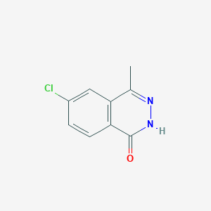 molecular formula C9H7ClN2O B8136939 6-Chloro-4-methyl-1(2H)-phthalazinone 
