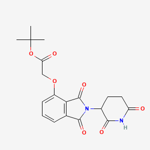 molecular formula C19H20N2O7 B8136944 Tert-butyl 2-((2-(2,6-dioxopiperidin-3-yl)-1,3-dioxoisoindolin-4-yl)oxy)acetate 