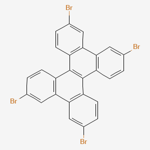 molecular formula C26H12Br4 B8136992 3,6,11,14-Tetrabromodibenzo[a,c]triphenylene 