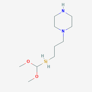 molecular formula C10H24N2O2Si B8137005 1-[3-(Dimethoxymethylsilyl)propyl]-piperazine 