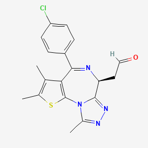 molecular formula C19H17ClN4OS B8137043 (+)-JQ-1-aldehyde 