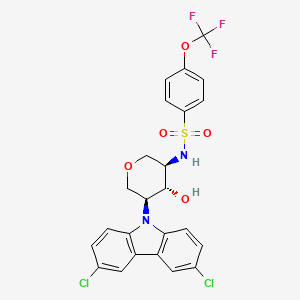 molecular formula C24H19Cl2F3N2O5S B8137061 Anticancer agent 7 