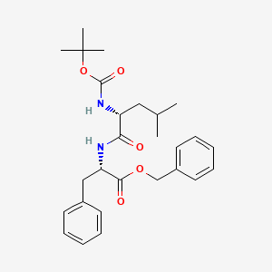 molecular formula C27H36N2O5 B8137064 (S)-Benzyl 2-((r)-2-((tert-butoxycarbonyl)amino)-4-methylpentanamido)-3-phenylpropanoate 