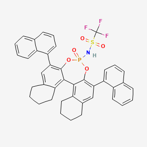 (11bR)-N-(2,6-Di(naphthalen-1-yl)-4-oxido-8,9,10,11,12,13,14,15-octahydrodinaphtho[2,1-d:1',2'-f][1,3,2]dioxaphosphepin-4-yl)-1,1,1-trifluoromethanesulfonamide