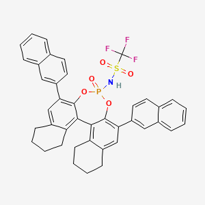 (11bR)-N-(2,6-Di(naphthalen-2-yl)-4-oxido-8,9,10,11,12,13,14,15-octahydrodinaphtho[2,1-d:1',2'-f][1,3,2]dioxaphosphepin-4-yl)-1,1,1-trifluoromethanesulfonamide
