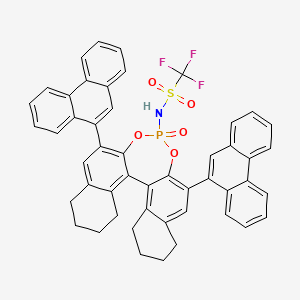 (11bR)-1,1,1-Trifluoro-N-(4-oxido-2,6-di(phenanthren-9-yl)-8,9,10,11,12,13,14,15-octahydrodinaphtho[2,1-d:1',2'-f][1,3,2]dioxaphosphepin-4-yl)methanesulfonamide