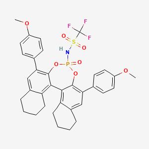 (11bS)-N-(2,6-Bis(4-methoxyphenyl)-4-oxido-8,9,10,11,12,13,14,15-octahydrodinaphtho[2,1-d:1',2'-f][1,3,2]dioxaphosphepin-4-yl)-1,1,1-trifluoromethanesulfonamide