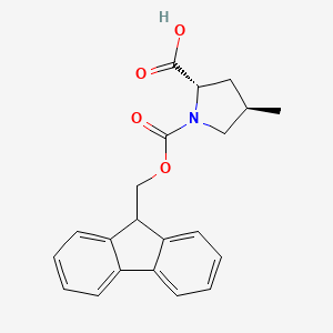 molecular formula C21H21NO4 B8137145 (2S,4R)-1-{[(9H-fluoren-9-yl)methoxy]carbonyl}-4-methylpyrrolidine-2-carboxylic acid 