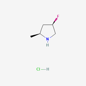molecular formula C5H11ClFN B8137252 (2S,4R)-4-Fluoro-2-methylpyrrolidine hydrochloride 