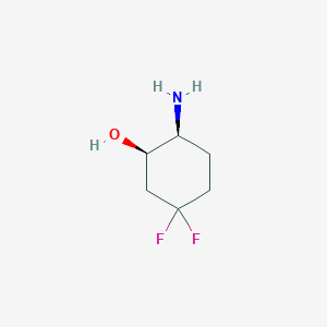molecular formula C6H11F2NO B8137261 (1R,2S)-2-Amino-5,5-difluoro-cyclohexanol 