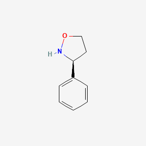 molecular formula C9H11NO B8137292 (S)-3-Phenylisoxazolidine 