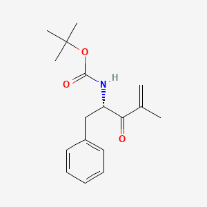 molecular formula C17H23NO3 B8137295 (S)-tert-butyl (4-methyl-3-oxo-1-phenylpent-4-en-2-yl)carbamate 