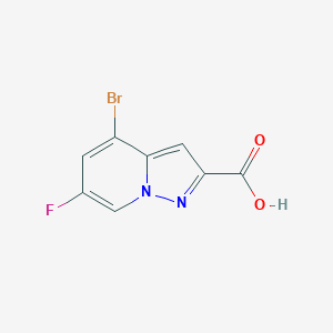 4-Bromo-6-fluoropyrazolo[1,5-a]pyridine-2-carboxylic acid