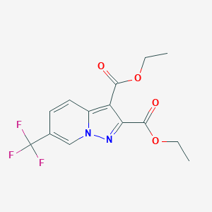 Diethyl 6-(trifluoromethyl)pyrazolo[1,5-a]pyridine-2,3-dicarboxylate