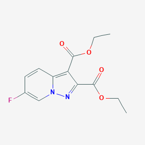 molecular formula C13H13FN2O4 B8137314 Diethyl 6-fluoropyrazolo[1,5-a]pyridine-2,3-dicarboxylate 