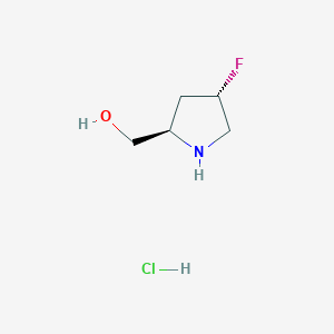 molecular formula C5H11ClFNO B8137350 [(2R,4S)-4-fluoropyrrolidin-2-yl]methanol hydrochloride 