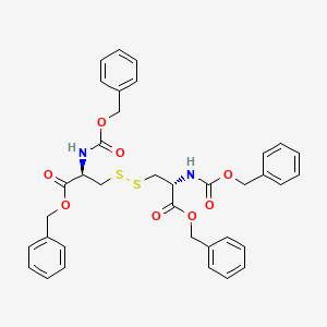 molecular formula C36H36N2O8S2 B8137365 (2R,2R)-dibenzyl 3,3-disulfanediylbis(2-(((benzyloxy)carbonyl)amino)propanoate) 