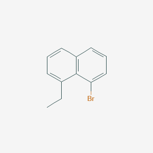 molecular formula C12H11Br B8137384 1-Bromo-8-ethylnaphthalene 