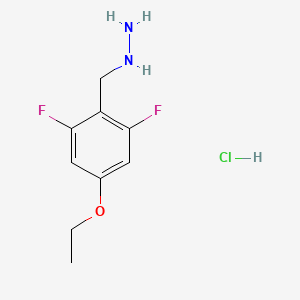 (4-Ethoxy-2,6-difluorobenzyl)hydrazine hydrochloride