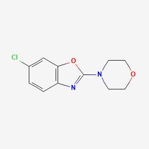molecular formula C11H11ClN2O2 B8137429 6-氯-2-吗啉并苯[d]恶唑 
