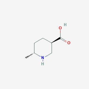 molecular formula C7H13NO2 B8137442 (3R,6R)-6-Methylpiperidine-3-carboxylic acid 