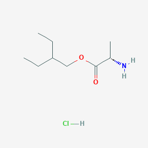 molecular formula C9H20ClNO2 B8137446 L-Alanine 2-ethylbutyl ester hydrochloride 