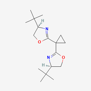 (4R,4'R)-2,2'-(Cyclopropane-1,1-diyl)bis(4-(tert-butyl)-4,5-dihydrooxazole)