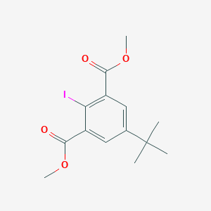 molecular formula C14H17IO4 B8137535 Dimethyl 5-(tert-butyl)-2-iodoisophthalate 