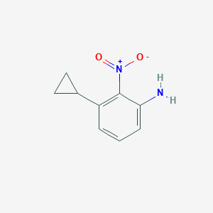 molecular formula C9H10N2O2 B8137579 3-Cyclopropyl-2-nitroaniline 