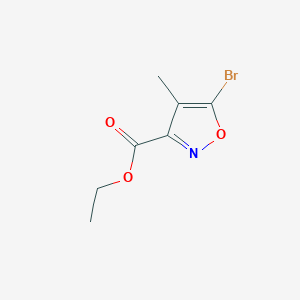 molecular formula C7H8BrNO3 B8137611 Ethyl 5-bromo-4-methyl-1,2-oxazole-3-carboxylate 