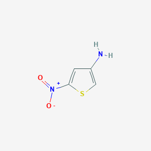 molecular formula C4H4N2O2S B8137634 5-Nitrothiophen-3-amine 