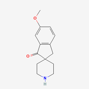 molecular formula C14H17NO2 B8137652 6-Methoxyspiro[indene-2,4'-piperidin]-1(3H)-one 