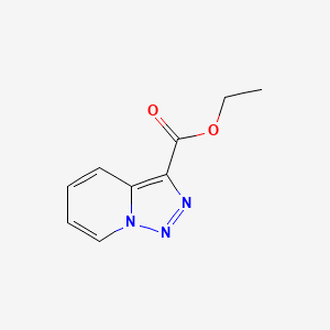 molecular formula C9H9N3O2 B8137715 [1,2,3]三唑并[1,5-a]吡啶-3-羧酸乙酯 