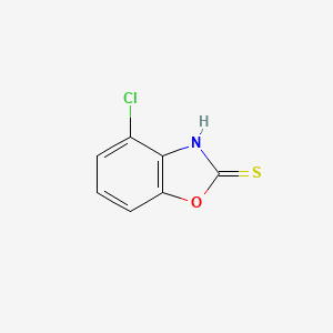molecular formula C7H4ClNOS B8137726 4-Chlorobenzo[D]oxazole-2-thiol 