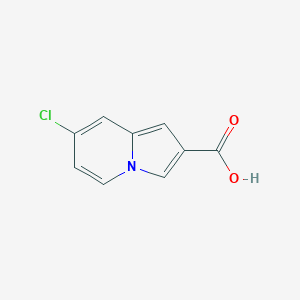 molecular formula C9H6ClNO2 B8137781 7-Chloroindolizine-2-carboxylic acid 