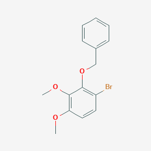 molecular formula C15H15BrO3 B8137809 2-(Benzyloxy)-1-bromo-3,4-dimethoxybenzene 