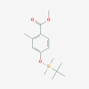 molecular formula C15H24O3Si B8137811 Methyl 4-((tert-butyldimethylsilyl)oxy)-2-methylbenzoate 