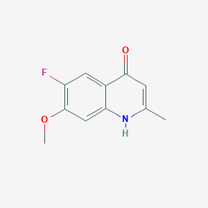molecular formula C11H10FNO2 B8137825 6-fluoro-7-methoxy-2-methylquinolin-4(1H)-one CAS No. 1354745-17-7