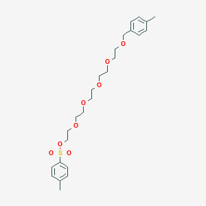 molecular formula C25H36O8S B8137924 1-(p-Tolyl)-2,5,8,11,14-pentaoxahexadecan-16-yl 4-methylbenzenesulfonate 