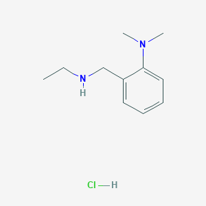 molecular formula C11H19ClN2 B8137970 2-(ethylaminomethyl)-N,N-dimethylaniline;hydrochloride 